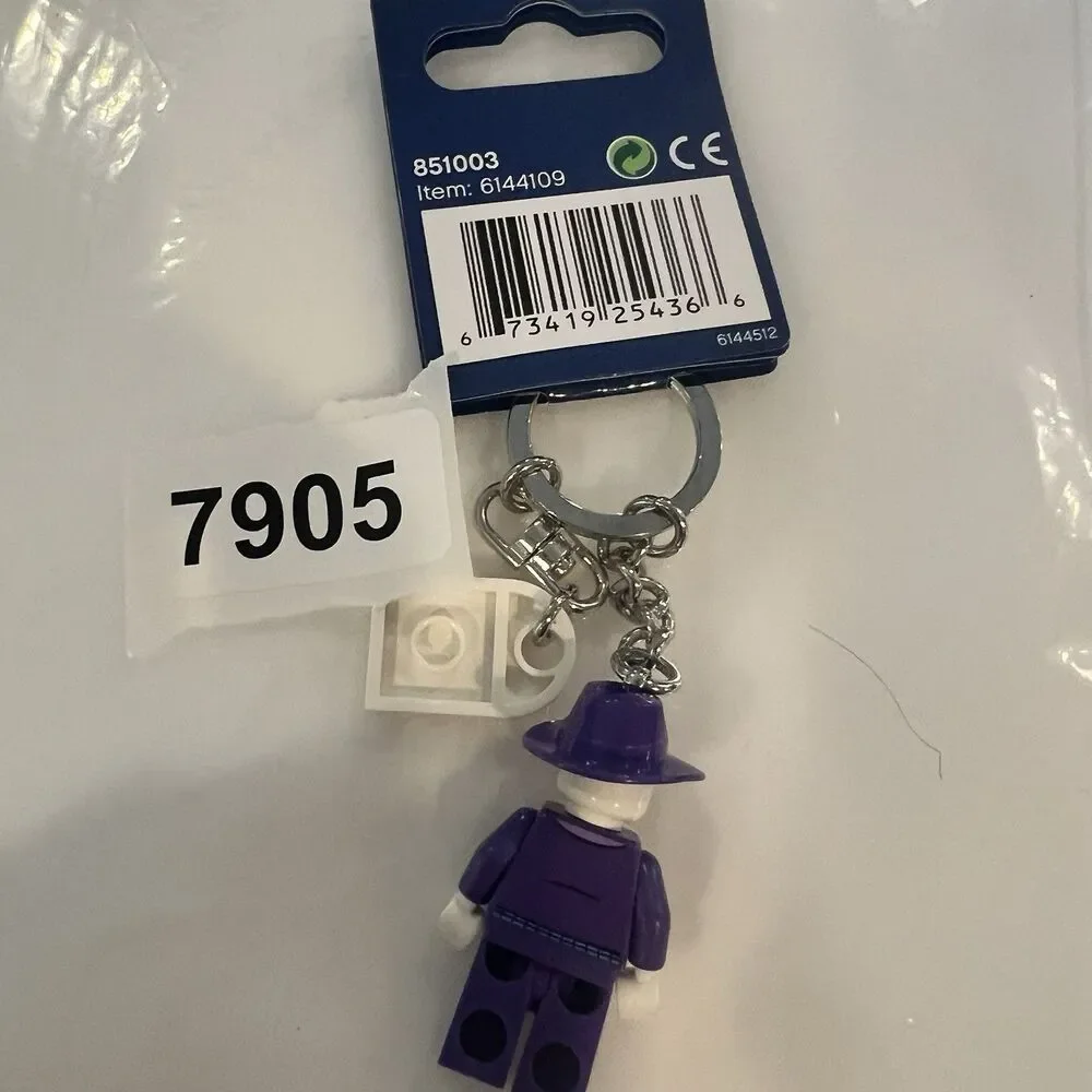 Lego Batman Keychain The Joker Minifigure Key Chain 2005 (851814 super heroes